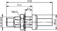Telegärtner J01170A0151 100024901 SMC connector Stekker, recht 1 stuk(s)