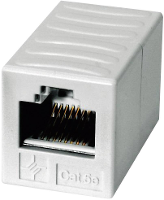 Telegärtner RJ45 Netwerk Adapter CAT 5e [1x RJ45 bus   1x RJ45 bus] 60 m Alpine wit