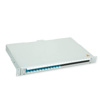 Telegärtner TELEGÄRTNER BASIS V LWL Panel mit Kupplu Glasvezel 1 HE Grijs