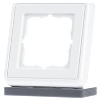 Telegärtner 100027371 Frameplaat Enkelvoudig Wit