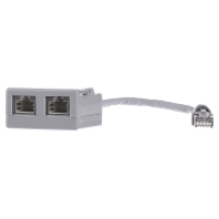 TelegÃ¤rtner RJ45 ISDN Y adapter [2x RJ45 bus   1x RJ45 stekker] 0.15 M Grijs wit (RAL 7035)