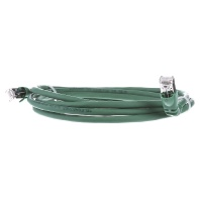 Telegärtner 100008288 RJ45 Netwerkkabel, patchkabel CAT 6A S/FTP 2.00 M Groen Vlambestendig, Halogeenvrij 1 stuk(s)