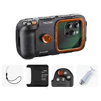TELESIN Duik Waterproof Telefoon Camera Schiet Handgreep Telefoon Case Houder Opname Hulp Afstandsbediening Handvat voor