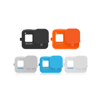 TELESIN siliconen beschermhoes en lensafdekking voor GoPro Hero 8 sportcamera
