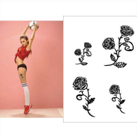 Temporary Rose Totems Tattoo Transfer Body Art Sticker Waterproof