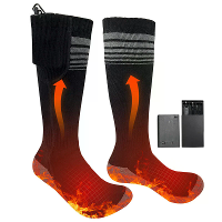 TENGOO 1 Paar Unisex Verhitte Sokken Met USB Thermisch Geïsoleerde Sokken Winter Elektrische Verwarmingsokken Buiten Spo