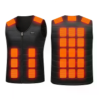 TENGOO 26 Zones Elektrisch Verwarmd Vest voor Dames Heren USB Opladen Intelligente Constante Temperatuur Lichtgewicht Wa