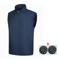 TENGOO Airconditioningkleding Vest 3 Snelheden Windsnelheden Zonbescherming Koelvest USB Opladen Voortdurend Koeljack me