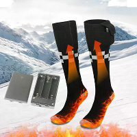 TENGOO Elektrische Verhitte Sokken Voor Mannen Vrouwen Warm Katoenen Sokken Vermogen Winter Warme Lange Sokken Voetwarme