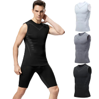 TENGOO Gym Sports Shirt Mouwloos Snel Droog Hoog Elastisch Afdrukken Mode Fitness Sportkleding voor Hardlopen Wandelen F