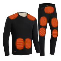 TENGOO HD 02 Slimme Verwarming Thermo Ondergoed Set voor Mannen Vrouwen USB Constante Temperatuur Elektrische Warmte Win