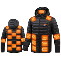 TENGOO HJ 25 Verwarmde Jas 25 Verhitte Zones Jas USB Opladen Winter Warm Winddicht Buitensport Wandelen Kamperen Elektri