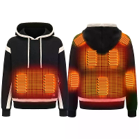 TENGOO HS 09 Slim Heated Sweatshirt 9 Verwarmingsgebieden Snelle Verwarming USB Oplaadbaar Winddicht Wasbaar Veiligheid