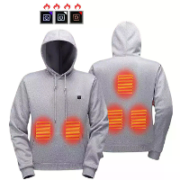 TENGOO HS05 Slim verwarmd sweatshirt 5 verwarmingszones Snelle verwarming USB oplaadbaar Wasbaar Veiligheid Mode Oversiz