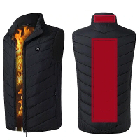 TENGOO HV 02 Unisex 2 Zone Verwarmingsvest 3 Fasen Verwarmde Jassen USB Elektrische Thermische Kleding Winter Warme Vest