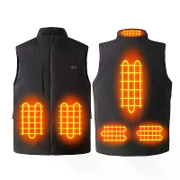 TENGOO HV 06 6 Gebieden Verwarmde Vest Winter USB Elektrisch Verwarmde Vest Winddicht Wasbaar Thermisch W vest voor Fiet