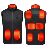 TENGOO HV 09B Verwarmde Vest Winter USB Opladen 9 Verwarmingsgebieden Elektrische Mouwloze Jas Thermisch Vest Lichaamswa