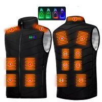 TENGOO HV 15 Verwarmingsvest 15 Verwarmde Zones USB Elektrische Thermokleding Winter Warm Vest Buitenkleed