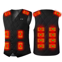 TENGOO HV 16A Verwarmingsvest 16 Verwarmde Zones Drie Snelheden Temperatuurregelaar Thermisch Winter USB Elektrisch Verw