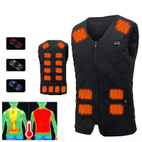 TENGOO HV 20 Slim Geïsoleerde Verwarmde Vesten 20 Verwarmingszones Overmaat Voor Vrouwen Mannen Winter Vest Zelfverwarme