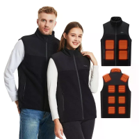 TENGOO HZ 13 13 Gebieden Verwarmde Vest met Riem Zipper Verstelbare Maat 3 Gears USB Elektrisch Verwarmd Jacket Thermisc