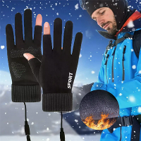 TENGOO Touchscreen Elektrische Verhitte Handschoenen Winddichte Handwarmer USB Oplaadbare Verwarmende Thermische Handsch