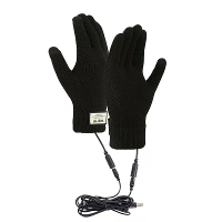 TENGOO USB Oplaadbare Touchscreen Verwarmde Handschoenen Gebreide Thermische Koudebestendige Winter Warme Handschoenen v