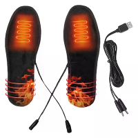 TENGOO USB Oplaadbare Verwarmde Inlegzolen Snijdbaar Wasbaar Winter Warm Elektrische Voetverwarmers Inlegzolen met 3 ver