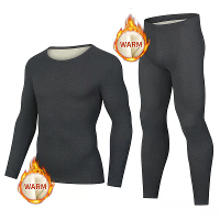 TENGOO Verdikte Thermische Ondergoed Set Voor Mannen, Lange Broeken Set Ultra Zacht Gevoerd Warm Basislaag Boven en Bene