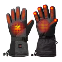 TENGOO waterdichte verwarmde handschoenen voor heren en dames, 3 warmtestanden touchscreen thermische handschoenen met T