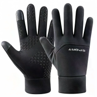 TENGOO Waterdichte Winterfietshandschoenen, Winddichte Touchscreen handschoenen met fleecevoering en anti slip grip voor
