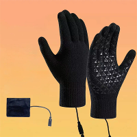 TENGOO Winter Elektrische Verwarmde Handschoenen USB Oplaadbare Elektrische Verwarmde Handschoenen Warme Handschoenen vo