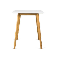 Tenzo bartafel Bess   wit/eiken   95x80x80 cm
