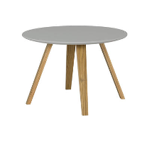 Tenzo bijzettafel Lola   grijs/eiken 40x60x60 cm   Leen Bakker