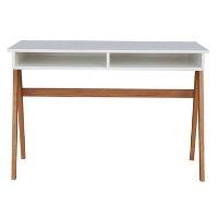 Tenzo bureau Strada   wit eiken   75x110x55 cm   Leen Bakker