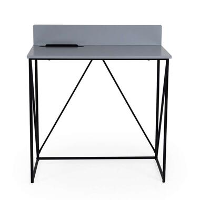 Tenzo bureau Tell   grijs/zwart   86x80x48 cm   Leen Bakker