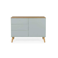Tenzo dressoir Dot   lichtgroen/eiken   79x109x43 cm   Leen Bakker