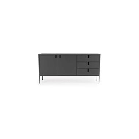 Tenzo dressoir Uno   grijs   86x171x46 cm   Leen Bakker