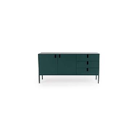 Tenzo dressoir Uno   groen   86x171x46 cm   Leen Bakker