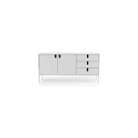 Tenzo dressoir Uno   wit   86x171x46 cm   Leen Bakker