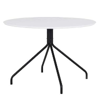 Tenzo eetkamertafel Ego   wit   74,5xØ110 cm