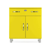 Tenzo kast Malibu   geel   92x86x41 cm   Leen Bakker