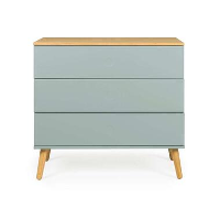 Tenzo ladekast Dot 3 lades   lichtgroen/eiken   79x90x43 cm   Leen Bakker