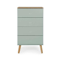 Tenzo ladekast Dot 4 lades   lichtgroen/eiken   98x55x43 cm   Leen Bakker
