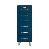 Tenzo ladekast Malibu 6 lades   petrol   111x41x41 cm   Leen Bakker
