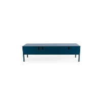 Tenzo tv meubel Uno 2 deuren en 1 lade   petrol   50x171x46 cm   Leen Bakker