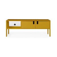 Tenzo tv meubel Uno 2 deurs   mosterd   50x137x40 cm   Leen Bakker