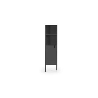 Tenzo wandkast Uno 1 deurs   grijs   152x40x40 cm   Leen Bakker
