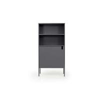 Tenzo wandkast Uno 1 deurs   grijs   152x76x40 cm   Leen Bakker