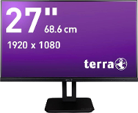 Terra 2748W LCD monitor Energielabel E (A   G) 68.6 Cm (27 inch) 1920 x 1080 Pixel 16:9 5 ms HDMI, DisplayPort, USB C, Hoofdtelefoonaansluiting IPS LCD